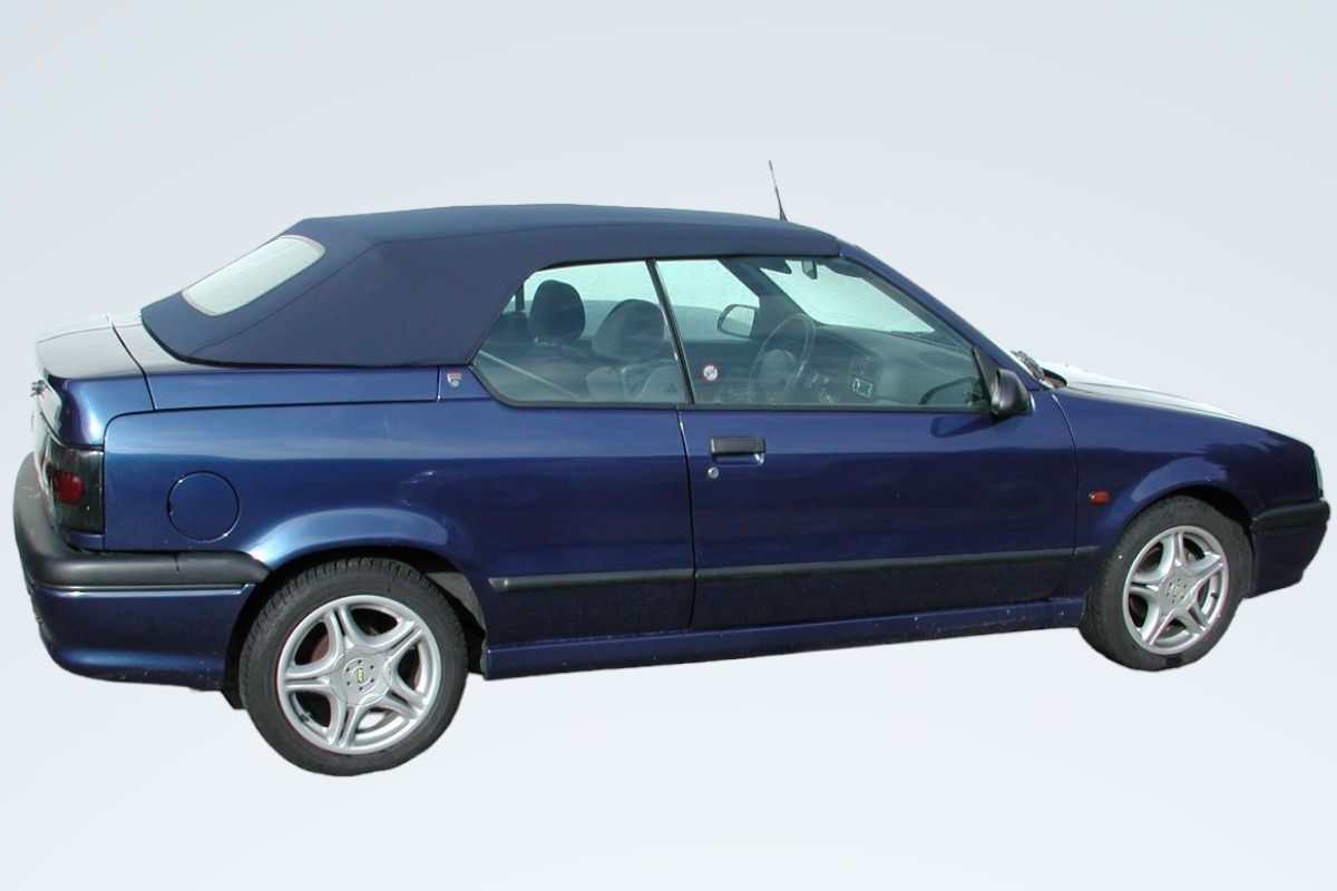 Renault 19 convertible top medium grey with glass window