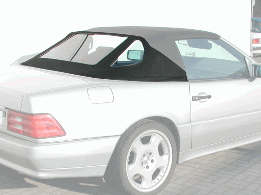 Mercedes SL R129 Convertible top rear section light beige