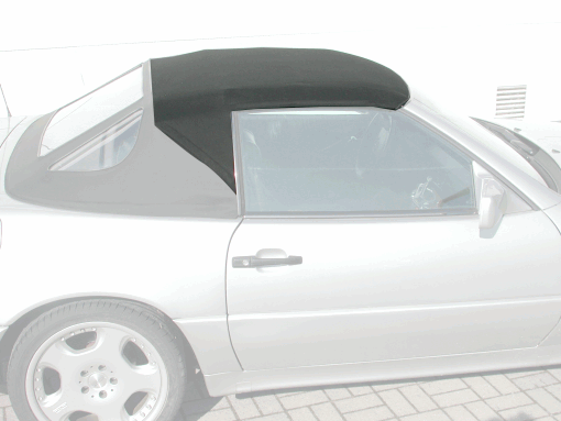 Mercedes SL R129 Cabrioverdeck Vorderteil schwarz